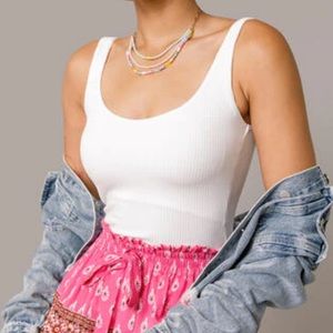 Francesca’s ribbed body suit NWT S